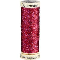 Weiß Nähgarn Gutermann Metallic Effect Sewing Thread 50m