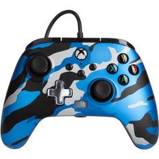 PowerA Manette filaire améliorée Xbox pour Xbox Séries X/S Camouflage Bleu Métallique