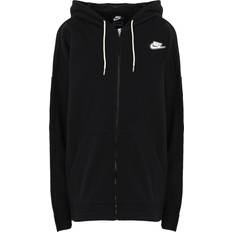 Nike Sportswear Full Zip French Terry Hoodie - Black/Black/White