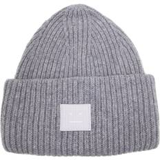 Acne Studios Pansy N Face Beanie - Grey Melange