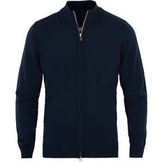 Stenströms Tøj Stenströms Merino Zip Cardigan - Navy