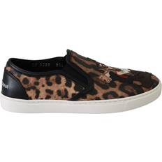 Dolce & Gabbana Leather Leopard W - Brown