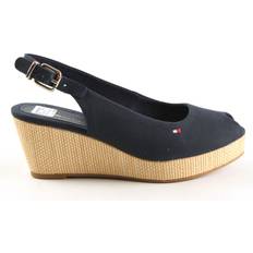 Nilkkaremmi Espadrilles Tommy Hilfiger Elba Sling Back Wedge - Desert Sky/Beige/Sininen