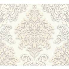 Living Walls Carta da parati Metropolitan Stories Lizzy London in Beige Metalizzato Bianco