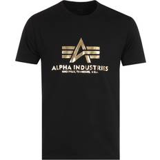 Ropa Alpha Industries Basic Foil Print Camiseta - Amarillo