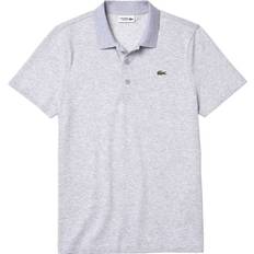 Lacoste Sport Cotton Blend Ottoman Polo Shirt - Grey Chine