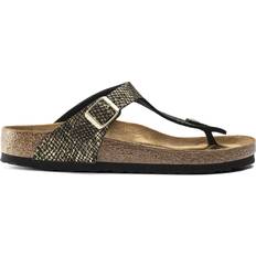 Birkenstock Gizeh Sandalen Birkenstock Gizeh Micro Fibre - Shiny Python Black