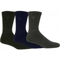 Crew Socks 3-pack - Navy/Charcoal Heather/Black