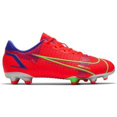 23½ Fodboldstøvler Børnesko NIKE Jr. Mercurial Vapor 14 Academy FG/MG - Bright Crimson/Indigo Burst/White/Metallic Silver