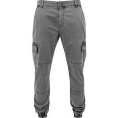 Urban classics cargo Urban Classics Washed Cargo Twill Jogging Pants - Grey