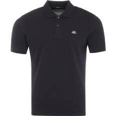 C.P. Company Hombre Polos C.P. Company Stretch Piquet Logo Polo Shirt - Black