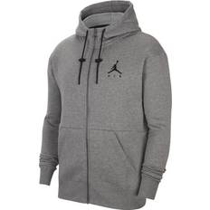 Nike Jordan Jumpman Air Fleece Full-Zip Hoodie - Carbon Heather/Carbon Heather/Black/Black