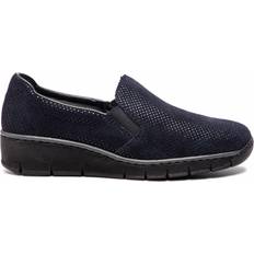 Wildleder Loafers Rieker 53766-18 W - Blue