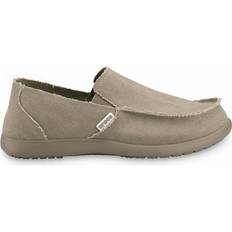 Men - Textile Loafers Crocs Santa Cruz - Khaki