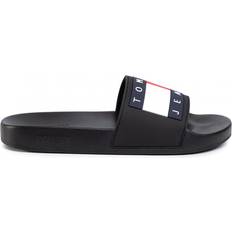 Tommy Hilfiger 42 Zapatillas y Sandalias Tommy Hilfiger Rubber Th Flag Pool Slide - Black