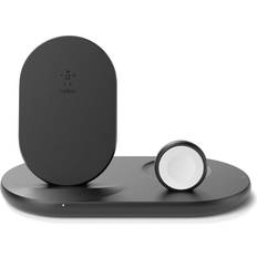 Belkin Caricabatteria Wireless 3 in 1 Stazione di Ricarica Wireless da 7.5 W Nero