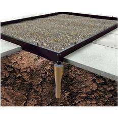 9.9m2 Halls Greenhouses Qube + 812 Base 9.9m² Rustfritt stål