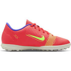 Autumn Football Shoes Children's Shoes Nike Jr. Mercurial Vapor 14 Club TF - Bright Crimson/Indigo Burst/white/Metallic Silver