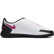 Snelvetersysteem Voetbalschoenen Nike Jr. Phantom GT Club IC - White/Black/Pink Blast