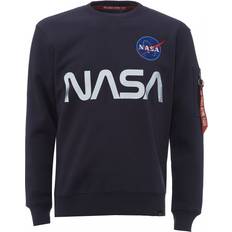 Alpha Industries Tops Alpha Industries Nasa Reflective Sweater - Navy Blue/Gray