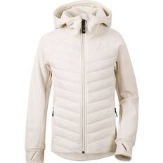 Polyamidi Hupparit Didriksons Tovik Girls Hybrid Hoodie - White