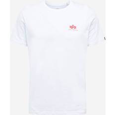 Alpha Industries Backprint T T-Shirt - White/Red