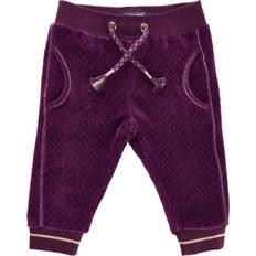 Babyer - Velourbukser Børnetøj Me Too Velor Trousers - Plum Purple (610792-7760)