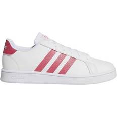 Adidas Kid's Grand Court - Cloud White/Real Pink/Cloud White