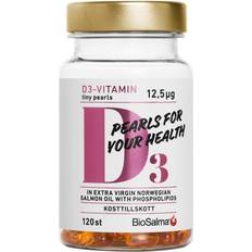 Vitaminer & Kosttillskott BioSalma D3 Vitamin 12.5µg Tiny Pearls 120 st