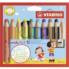 Stabilo Woody 3 in 1 Wallet of 10