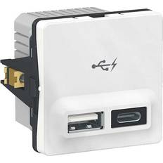 Lk fuga usb Lauritz Knudsen LK Fuga USB-Lader A+C 2.4A - 1 Modul