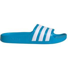 Adidas Blue Slippers adidas Kid's Adilette Aqua - Solar Blue/Cloud White/Solar Blue