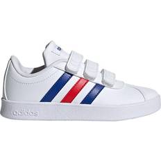 Kinderenschoenen Adidas VL Court 2.0 J - White/Royal Blue/Vivid Red