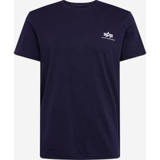 Alpha Industries Basic T Small Logo T-shirt - Navy Blue/White