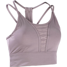 Nike Dri-Fit Cropped Laced Training Tank Women - Purple Smoke/Clear