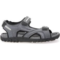 Textile Sandals Geox Strada - Stone/Light Grey