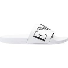 Rubber Slides Emporio Armani Logo Slides - White