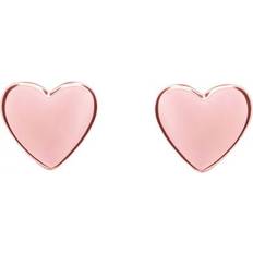 Harly Tiny Heart Earrings - Rose Gold