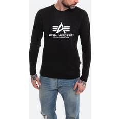 Alpha Industries Basic T LS T-Shirt - Black/White