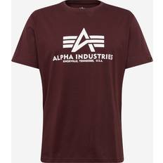 Alpha Industries Basic T-Shirt - Burgundy/White