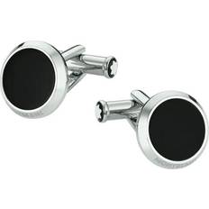 Acier Inoxydable Boutons de manchette Montblanc Meisterstück Steel Cufflinks Black Onyx One