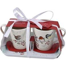 Wrendale Designs One Snowy Mug & Serveringsbricka 3st