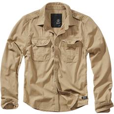 Brandit Vintage Longsleeve Camisa - Camel