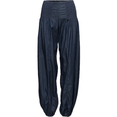 Baggy - Dame Bukser PULZ Jeans Jill Casual Pants - Dark Blue Denim