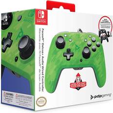 PDP Face Off Deluxe Audio Nintendo Switch Peliohjain Green Camo