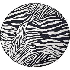 Zebra matta Wilton Zebra Svart, Vit 140cm