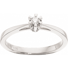 Prinsesse diamant ring Scrouples Princess Ring - White Gold/Diamond