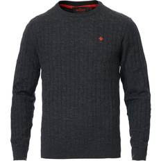 Morris Merino Cable O-Neck Grey