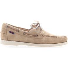 Beige Lave sko Sebago Dockside Portlaand Suede Boat - Beige Camel