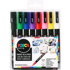 Uni Posca PC-3M Standard Colours Fine Bullet 8-pack